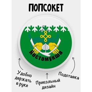 Держатель для телефона Попсокет Флаг Костомукши