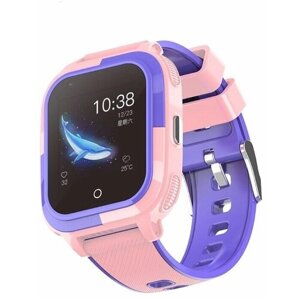 Детские умные часы Smart Baby Watch Wonlex CT11 GPS, WiFi, камера, 4G розовые (водонепроницаемые)