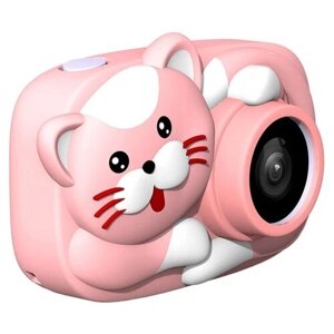 Детский фотоаппарат Lovely Plus Case, 18Мп, 600mAh, Селфи камера, Розовый