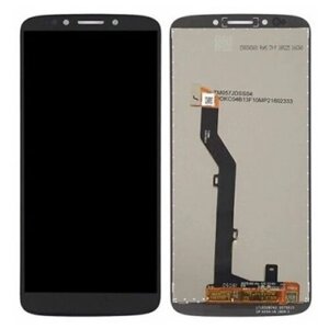 Дисплей (экран) в сборе с тачскрином для Motorola Moto E5 Plus черный