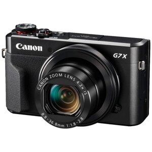Фотоаппарат Canon PowerShot G7X Mark II аккумулятор, зарядное устройство, ремень, черный