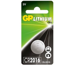GP - Батарейка дисковая Lithium CR2016-2C 3V 1 шт