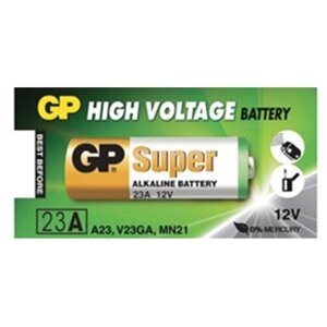 GP Super 23A/12V (A23, V23GA, MIN21) Высоковольтные батарейки, 1 шт.