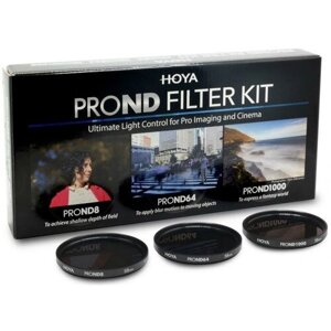 Hoya PRO ND filter KIT 8/64/1000 72.0MM (черный)