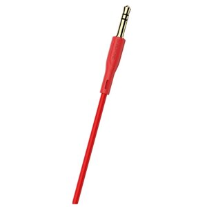 Кабель Jack 3.5mm (M)-Jack 3.5mm (M), 1м, красный Borofone BL1 Audiolink