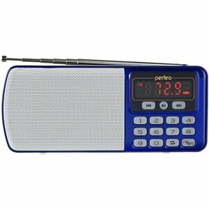 Колонка радио Perfeo Егерь i120BL синий