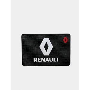 Коврик на панель автомобиля противоскользящий с логотипом RENAULT