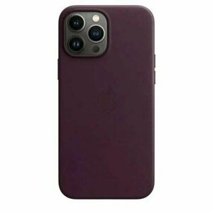 Кожаный чехол Leather Case для iPhone 14 Pro , фиолетовый