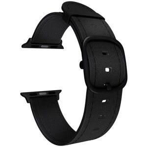 Lyambda Кожаный ремешок Minkar для Apple Watch 38/40/41 mm (DSP-03), black