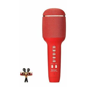 Микрофон беспроводной (Bluetooth, динамики, USB) WSTER WS-900 Красный