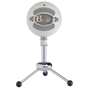 Микрофон проводной Blue Snowball, комплектация: микрофон, разъем: USB, белый