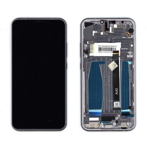 Модуль (матрица + тачскрин) для Asus ZenFone 5 ZE620KL серебро с рамкой