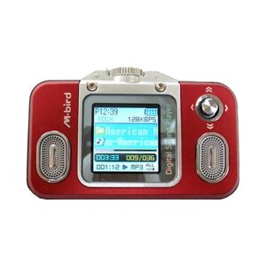MP3-плеер M-bird XY-22 0.5 ГБ, красный/серебристый