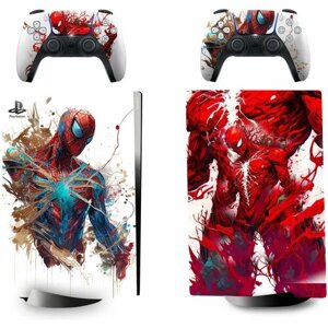 Набор наклеек Spider-Man на игровую консоль Sony PlayStation 5 Digital Edition