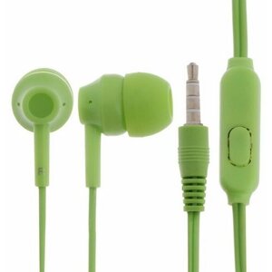Наушники BAH-217 Mobile, вакуумные, микрофон, 3.5 мм, 1.2 м, зеленые
