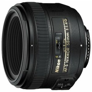 Объектив Nikon 50mm f/1.4G AF-S Nikkor, черный