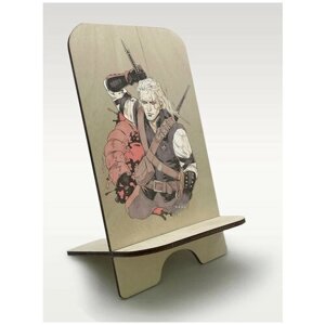 Подставка для телефона c рисунком УФ игры Witcher 3 Wild Hunt (Ведьмак Дикая охота, Геральт) - 402