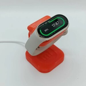 Подставка для зарядки смарт-часов Xiaomi Mi Band 8, цвет красный