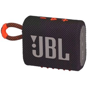 Портативная акустика JBL GO 3, 4.2 Вт, черно-оранжевый