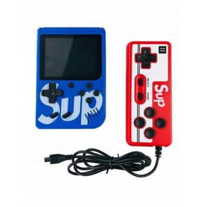 Портативная игровая приставка SUP Game Box Plus 400 в 1 + джойстик (геймпад) / Retro Game PLUS / Blue