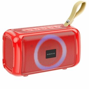Портативная колонка Borofone BR17 (Bluetooth/USB/TF/FM/AUX/5Вт) красная
