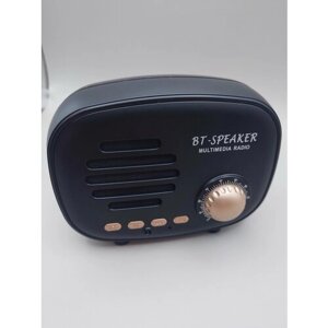 Портативная колонка Q-108 MINI, беспроводная акустика с Bluetooth, FM, 10Вт, Чёрная