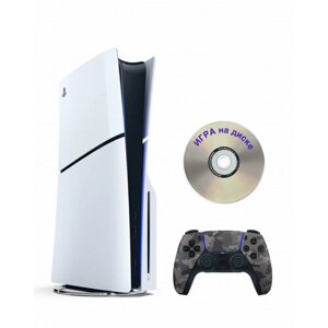 Приставка Sony Playstation 5 slim 1 Tb геймпад (камуфляж)+Игра на диске