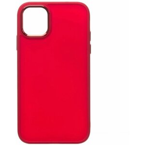 Противоударный чехол на Apple iPhone 11 Pro / накладка с защитой камеры / защитный силиконовый бампер, красный