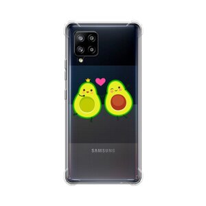 Противоударный силиконовый чехол на Samsung Galaxy A42 / Самсунг А42 с рисунком Авокадо любят