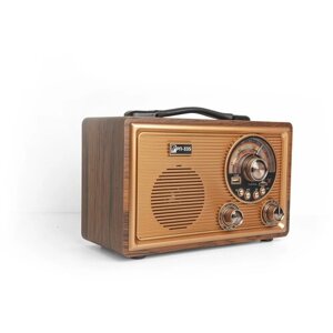 Радиоприемник БЗРП РП-335, коричневый/золотистый