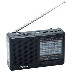 Радиоприемник hyundai H-PSR140 черный