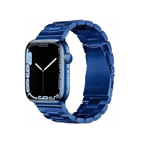Ремешок для Apple Watch 42/44/45/49mm HOCO WA10 Grand series стальной синий