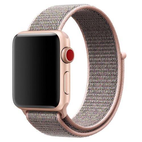 Ремешок для Apple Watch 42/44/45/49mm Nylon Loop Pink Sand