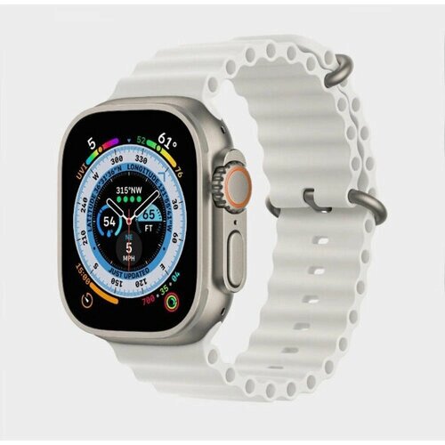 Ремешок для часов Apple Watch 44mm ocean band, белый