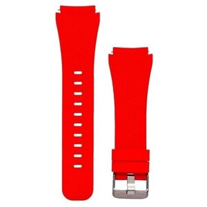 Ремешок для "Samsung Gear S3 Frontier / Gear S3Classic / Galaxy Watch 46мм" силиконовый Красный