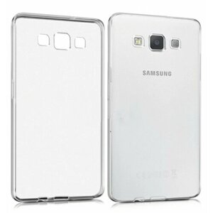 Samsung Galaxy A5 2015 A500 Силиконовый тёмно-прозрачный чехол, Самсунг галакси а5 а500
