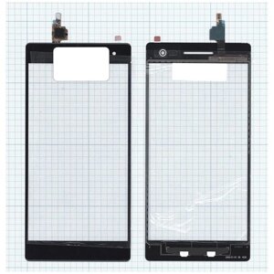 Сенсорное стекло (тачскрин) для Lenovo Phab2 черное