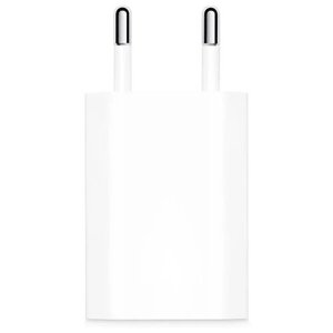 Сетевое зарядное устройство 5W USB / Зарядка для любых устройств / Блок переходник/Белый