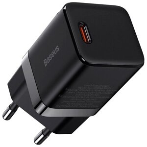 Сетевое зарядное устройство/Быстрая зарядка Baseus GaN3 Fast Charger 1C 30W EU Black CCGN010101