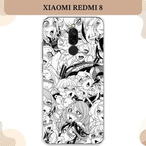 Силиконовый чехол "Ахегао манга тян" на Xiaomi Redmi 8 / Сяоми Редми 8