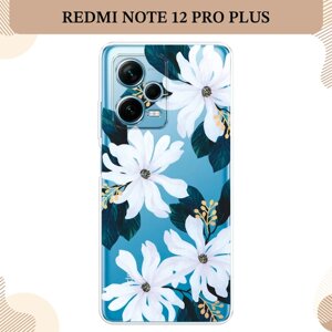 Силиконовый чехол "Delilah Flower" на Xiaomi Redmi Note 12 Pro Plus / Сяоми Редми Нот 12 Про Плюс, прозрачный