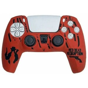 Силиконовый чехол для DualSense (PS5) Red Dead Redemption (Red)