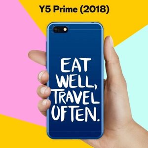 Силиконовый чехол Eat well на Huawei Y5 Prime (2018)