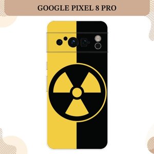 Силиконовый чехол "Эмблема черно-желтая" на Google Pixel 8 Pro / Гугл Пиксель 8 Про
