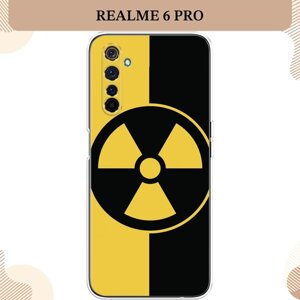 Силиконовый чехол "Эмблема черно-желтая" на Realme 6 Pro / Реалми 6 Про