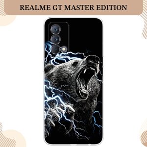 Силиконовый чехол "Гроза и медведь" на Realme GT Master Edition / Реалми GT Мастер Эдишн