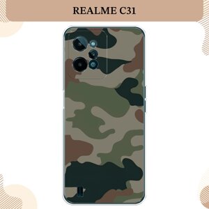 Силиконовый чехол "Камуфляж 1" на Realme C31 / Реалми С31