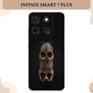 Силиконовый чехол "Кошачьи лапки" на Infinix Smart 7 Plus / Инфиникс Смарт 7 Плюс