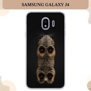 Силиконовый чехол "Кошачьи лапки" на Samsung Galaxy J4 / Самсунг Галакси J4 2018