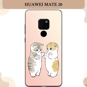 Силиконовый чехол "Котята" на Huawei Mate 20 / Хуавей Мате 20